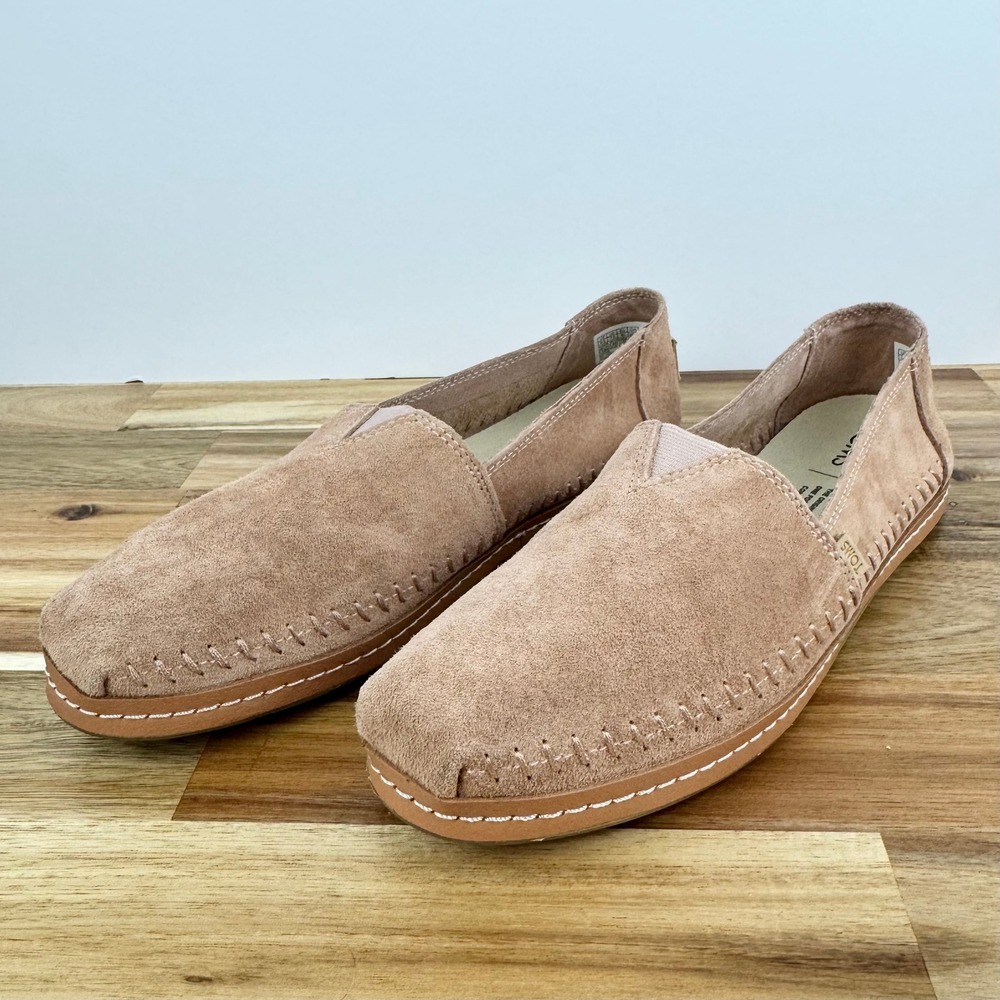 TOMS Alpargata Womens Classic Suede Slip On Casual Loafers Shoes - Size‎ 9.5